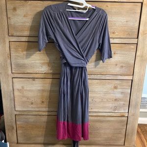 older style wrap dress
